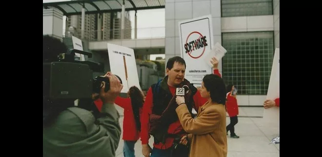 salesforce protest